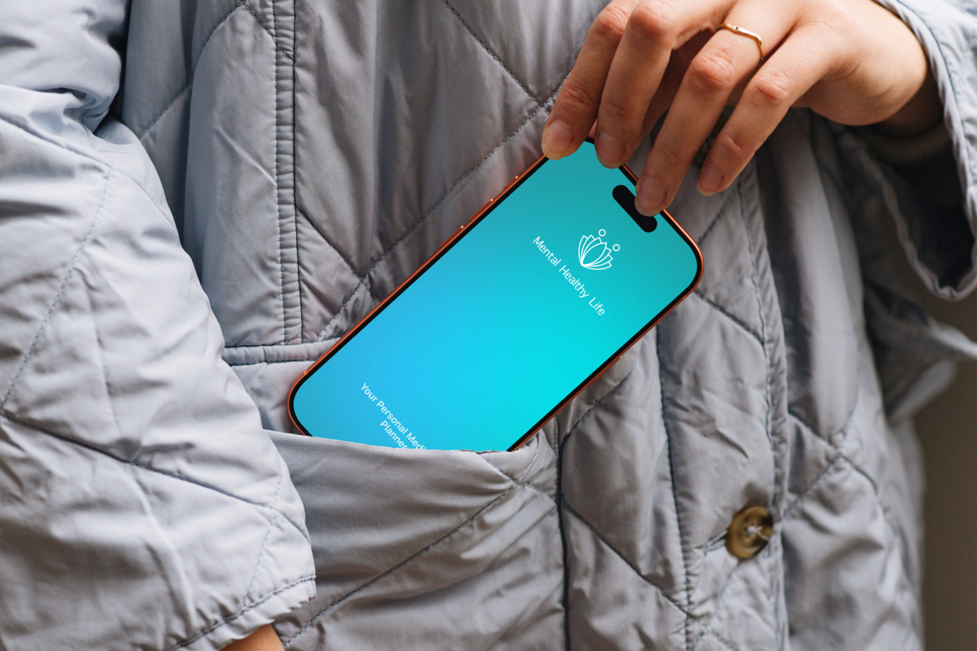 Mockuuups Free iPhone 17 Pro mockup in a jacket pocket